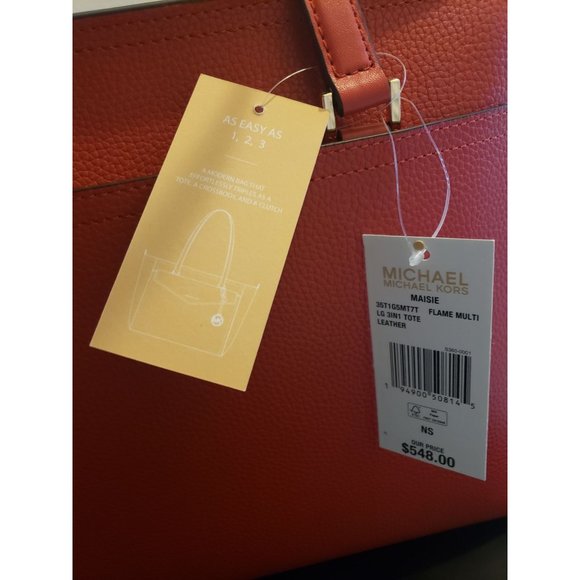 Michael Kors Maisie Large Pebbled Leather 3-in-1 Tote Bag Brand New with Tag - Picture 9 of 9